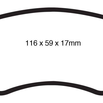 EBC DP41988R - EBCDP41988R - EBC 09-11 Audi A4 2.0 Turbo Yellowstuff Rear Brake Pads - Shipped in Europe - Tuningsupply.com