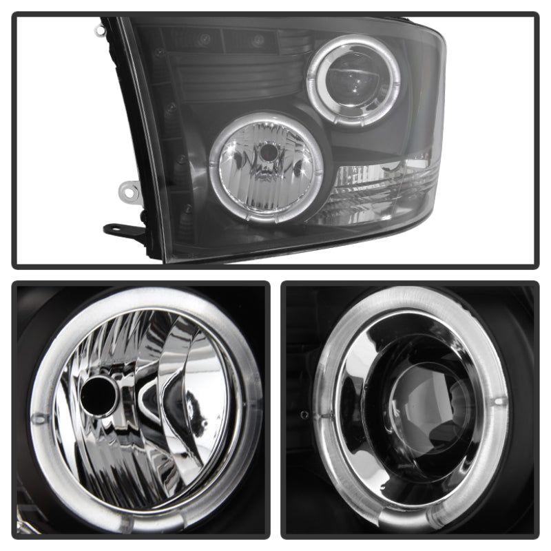SPYDER 5010032 - SPY5010032 - Spyder Dodge Ram 1500 09-14 10-14 Projector Headlights Halogen- LED Halo LED - Blk PRO-YD-DR09-HL-BK - Shipped in Europe - Tuningsupply.com