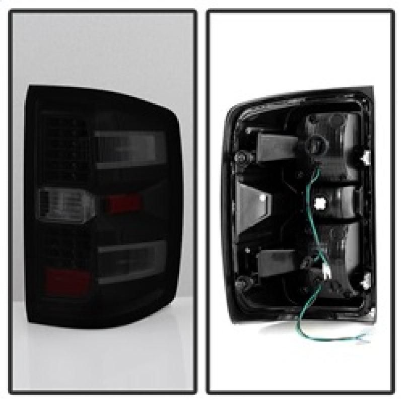 SPYDER 9036552 - SPY9036552 - xTune Chevy 1500 14-16 / Silverado 2500HD/3500HD LED Tail Lights - Black Smoked ALT-JH-CS14-LED-BSM - Shipped in Europe - Tuningsupply.com