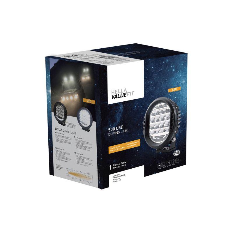 Hella LA358117161 - HELLA358117161 - Hella 500 LED Driving Lamp - Single - Shipped in Europe - Tuningsupply.com