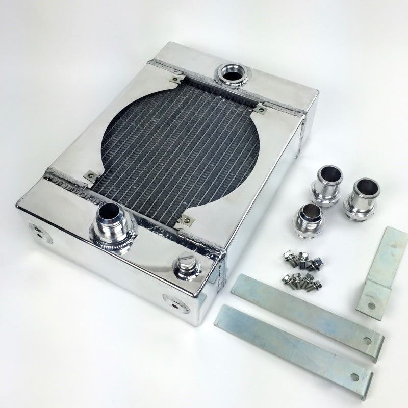 CSF 7065 - CSF7065 - CSF Universal Drag Race / Tuck Radiator w/9in Spal Fan - 10.5in H x 10in L x 3.6in W - Shipped in Europe - Tuningsupply.com
