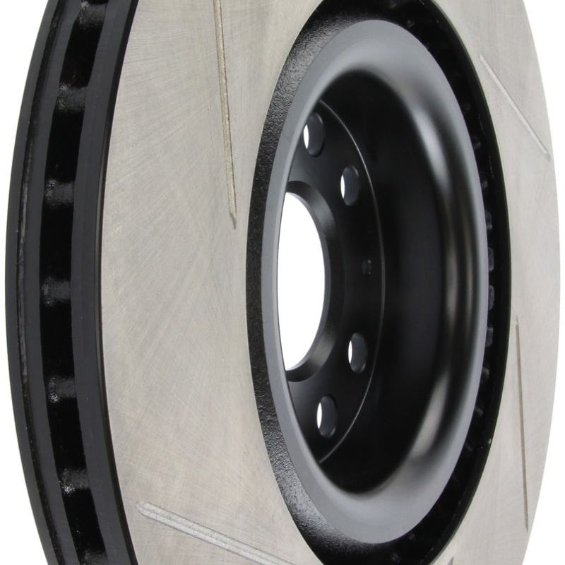 Stoptech 126.33112SL - STO126.33112SL - StopTech Power Slot 09 VW CC (Passat CC) / 06-09 Passat Front Left Slotted Rotor - Shipped in Europe - Tuningsupply.com