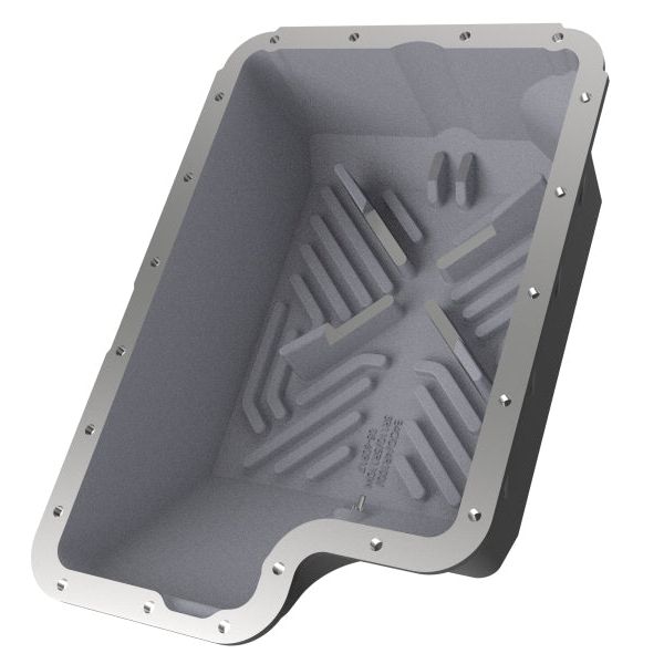 aFe 46-70122-1 - AFE46-70122-1 - aFe Transmission Pan (Black); Ford Diesel Trucks 03-10 V8-6.0/6.4L (td) - Shipped in Europe - Tuningsupply.com