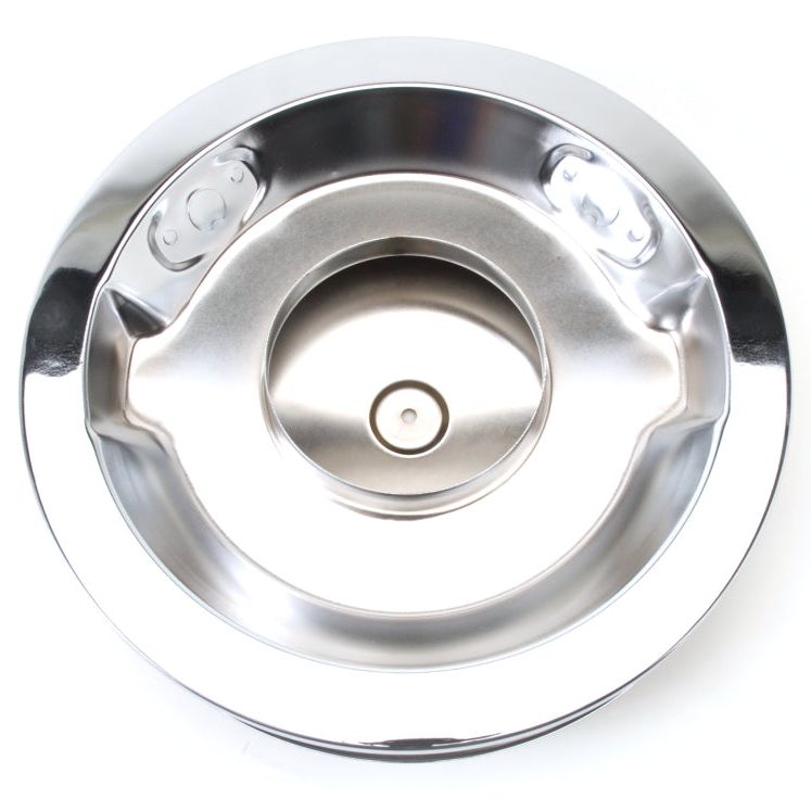 Edelbrock 1221 - EDE1221 - Edelbrock Air Cleaner Pro-Flo Series Round Steel Top Paper Element 14In Dia X 3 75In Dropped Base - Shipped in Europe - Tuningsupply.com