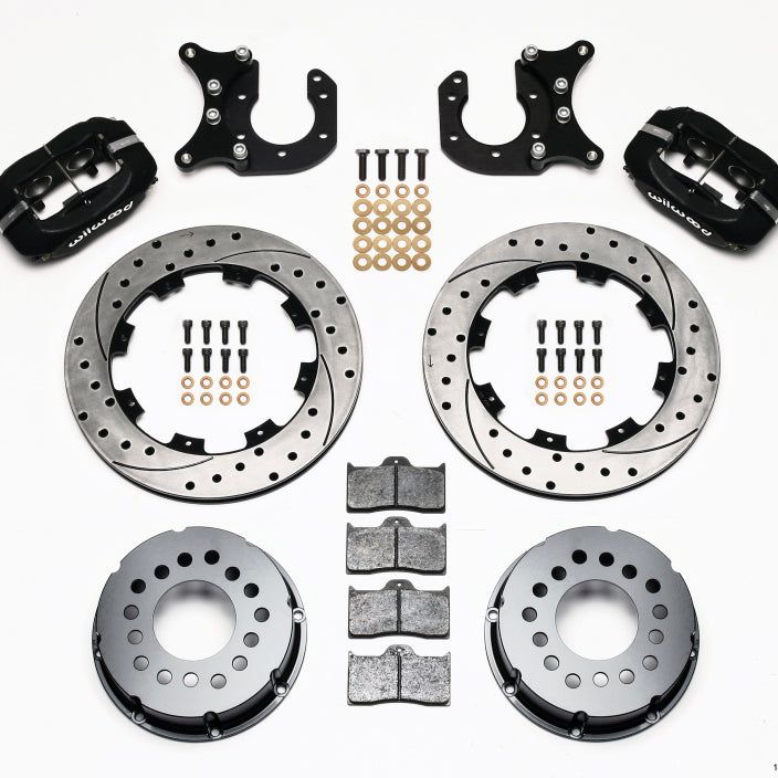 Wilwood 140-2118-BD - WIL140-2118-BD - Wilwood Forged Dynalite P/S Rear Kit Drilled Rotor New Big Ford 2.50in Offset - Shipped in Europe - Tuningsupply.com