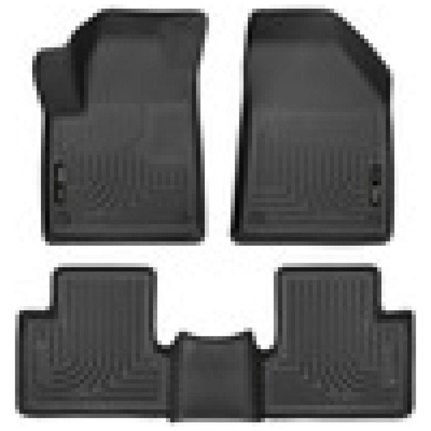 Husky Liners 99091 - HSL99091 - Husky Liners 15-22 Jeep Cherokee WeatherBeater Combo Black Floor Liners - Shipped in Europe - Tuningsupply.com