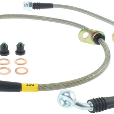 Stoptech 950.40500 - STO950.40500 - StopTech 94-01 Integra / 99-00 Civic Si w/Rear Disc Brakes Rear SS Brake Lines - Shipped in Europe - Tuningsupply.com