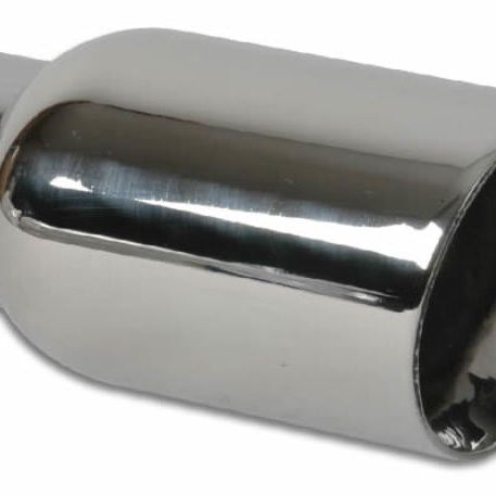 Vibrant 1207 - VIB1207 - Vibrant 4in Round SS Exhaust Tip (Double Wall Angle Cut Beveled Outlet) - Shipped in Europe - Tuningsupply.com