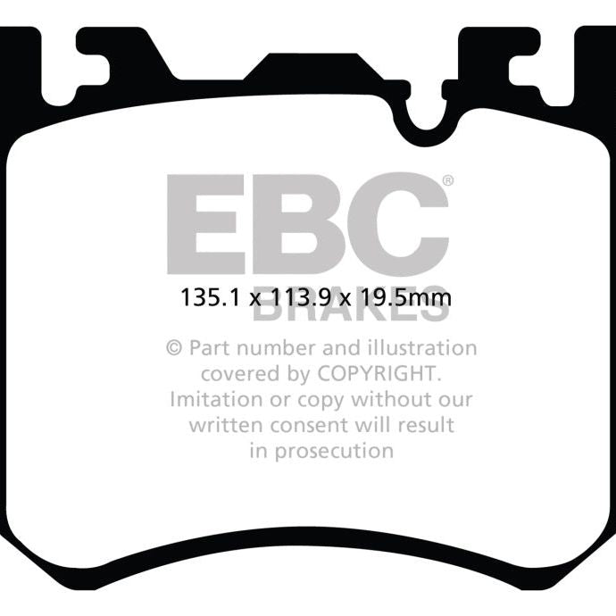 EBC DP32091C - EBCDP32091C - EBC 10-13 BMW X5M 4.4 Twin Turbo Redstuff Front Brake Pads - Shipped in Europe - Tuningsupply.com