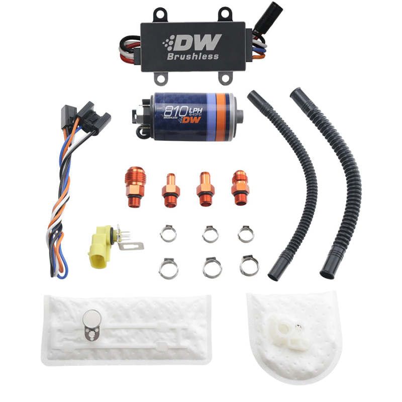 DeatschWerks 9-811-C105-1002 - DWK9-811-C105-1002 - Deatschwerks DW810 Brushless 810lph In-Tank Brushless Fuel Pump w/ 9-1002 + Dual Speed Controller - Shipped in Europe - Tuningsupply.com