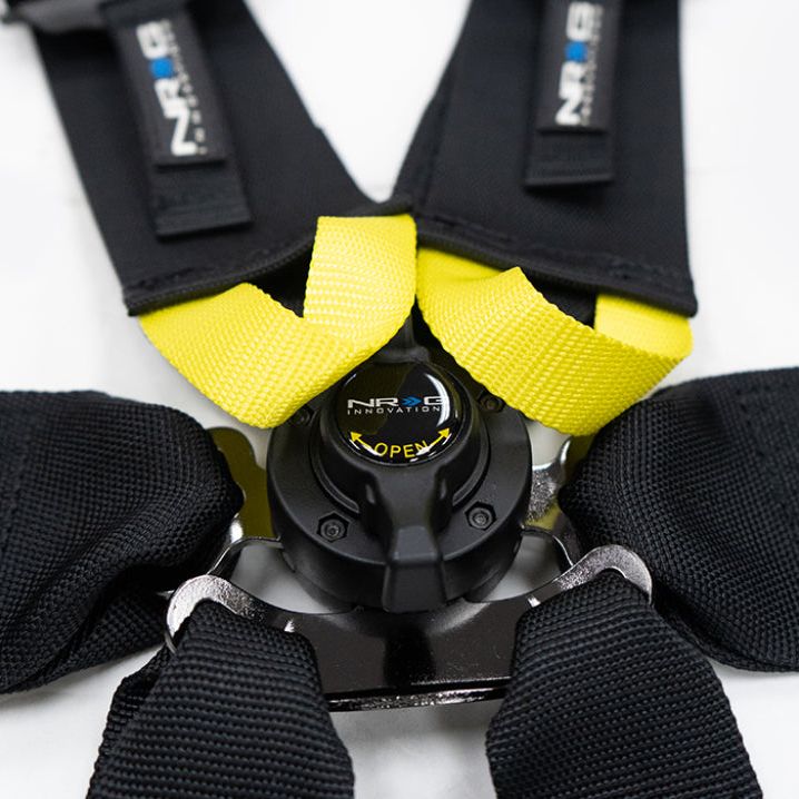 NRG SBH-HRS6PCBK - NRGSBH-HRS6PCBK - NRG FIA 6pt 2in. Shoulder Belt for HANS Device/ Rotary Cam Lock Buckle/ 3in. Waist Belt - Black - Shipped in Europe - Tuningsupply.com