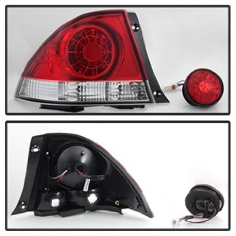 SPYDER 5085061 - SPY5085061 - Spyder 01-03 Lexus IS300 LED Tail Lights - Red Clear ALT-YD-LIS300-LED-SET-RC - Shipped in Europe - Tuningsupply.com