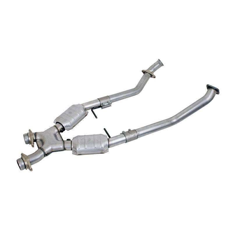 BBK 1666 - BBK1666 - BBK 96-98 Mustang 4.6 GT High Flow X Pipe With Catalytic Converters - 2-1/2 - Shipped in Europe - Tuningsupply.com