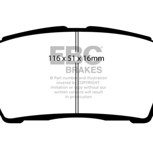 EBC DP31295C - EBCDP31295C - EBC 11-15 Scion IQ 1.3 Redstuff Front Brake Pads - Shipped in Europe - Tuningsupply.com