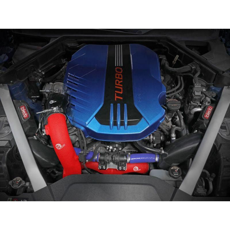 aFe 46-20504-R - AFE46-20504-R - AFE 18-21 Kia Stinger V6-3.3L BladeRunner Alum Hot/Cold Charge Pipe Kit Red - Shipped in Europe - Tuningsupply.com