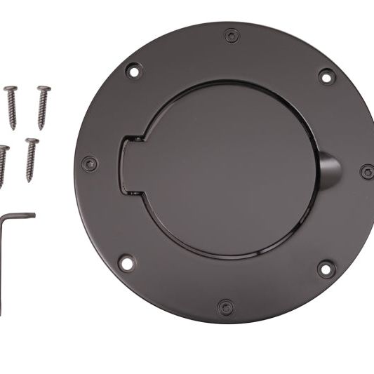 Rugged Ridge 11425.02 - RUG11425.02 - Rugged Ridge Non-Locking Gas Cap Door Black 97-06 Jeep Wrangler - Shipped in Europe - Tuningsupply.com