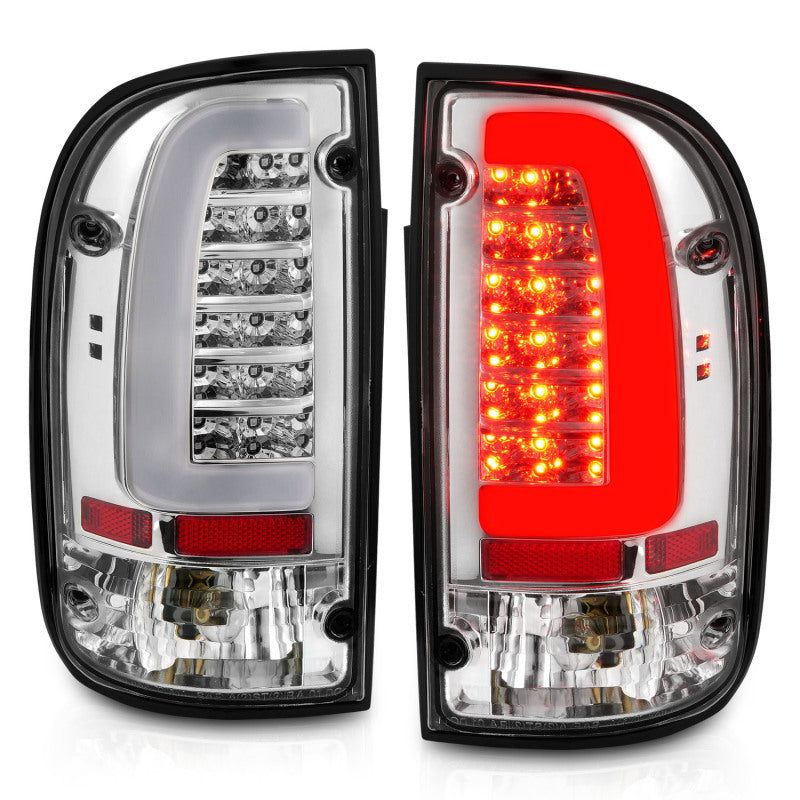 ANZO 311355 - ANZ311355 - ANZO 95-00 Toyota Tacoma LED Taillights Chrome Housing Clear Lens (Pair) - Shipped in Europe - Tuningsupply.com