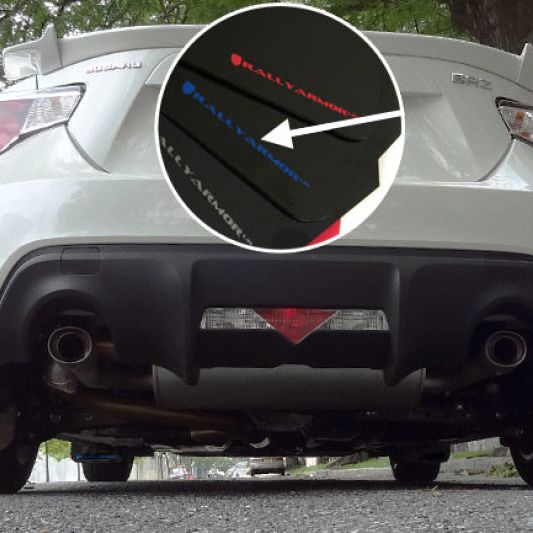 Rally Armor MF23-UR-BLK/BL - RALMF23-UR-BLK/BL - Rally Armor 13-17 Subaru BRZ/Toyota FR-S Black UR Mud Flap w/Blue Logo - Shipped in Europe - Tuningsupply.com
