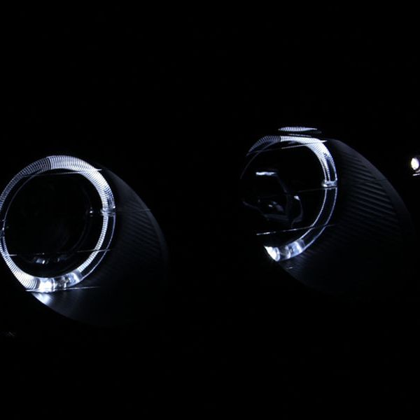 ANZO 121365 - ANZ121365 - ANZO 1997-1999 Mitsubishi Eclipse Projector Headlights w/ Halo Black G2 - Shipped in Europe - Tuningsupply.com