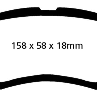 EBC DP41753R - EBCDP41753R - EBC 09-14 Acura TL 3.5 Yellowstuff Front Brake Pads - Shipped in Europe - Tuningsupply.com