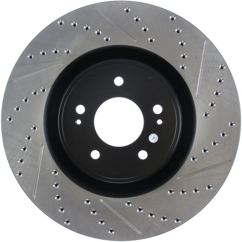 Stoptech 127.46076L - STO127.46076L - StopTech Slotted & Drilled Sport Brake Rotor - Shipped in Europe - Tuningsupply.com