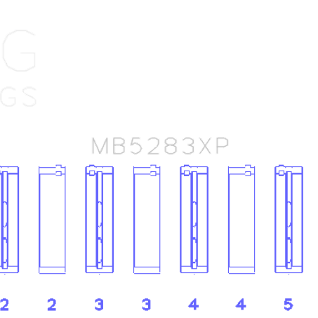 King Engine Bearings GMB5283XP - KINGMB5283XP - King Engine Bearings Performance Main Race Bearing Set - Size STD - Shipped in Europe - Tuningsupply.com