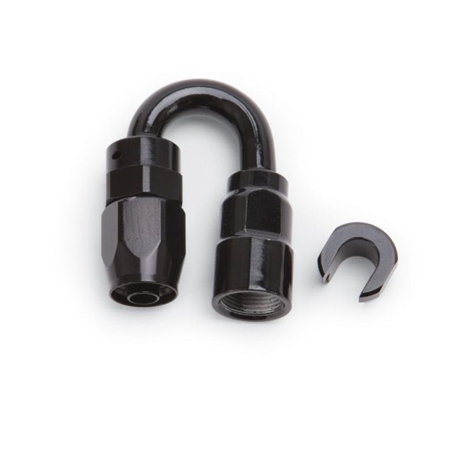 Russell 611233 - RUS611233 - Russell Performance 3/8in SAE Quick Disc Female to -6 Hose Black 180 Degree Hose End - Shipped in Europe - Tuningsupply.com