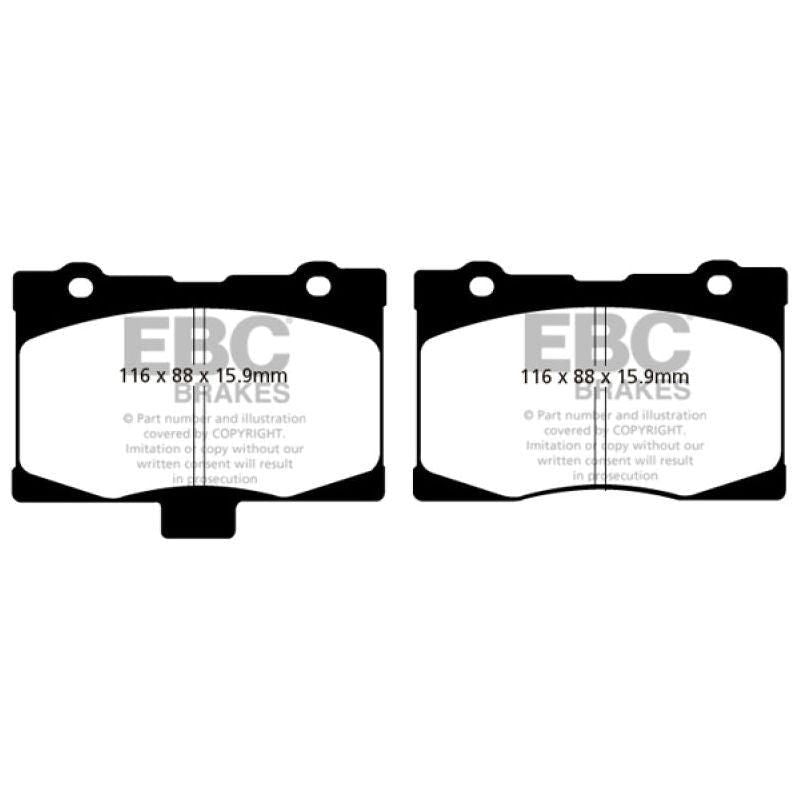 EBC DP31735C - EBCDP31735C - EBC 05-08 Acura RL 3.5 Redstuff Front Brake Pads - Shipped in Europe - Tuningsupply.com