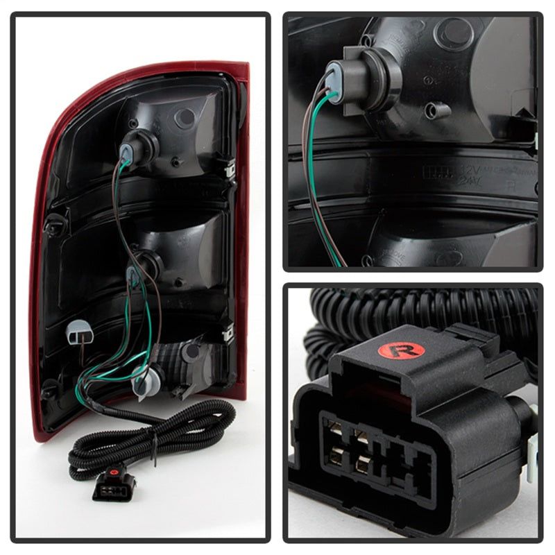 SPYDER 9032011 - SPY9032011 - xTune GMC Sierra 2007-2013 OEM Style Tail Light Red Smoked ALT-JH-GS07-OE-RSM - Shipped in Europe - Tuningsupply.com