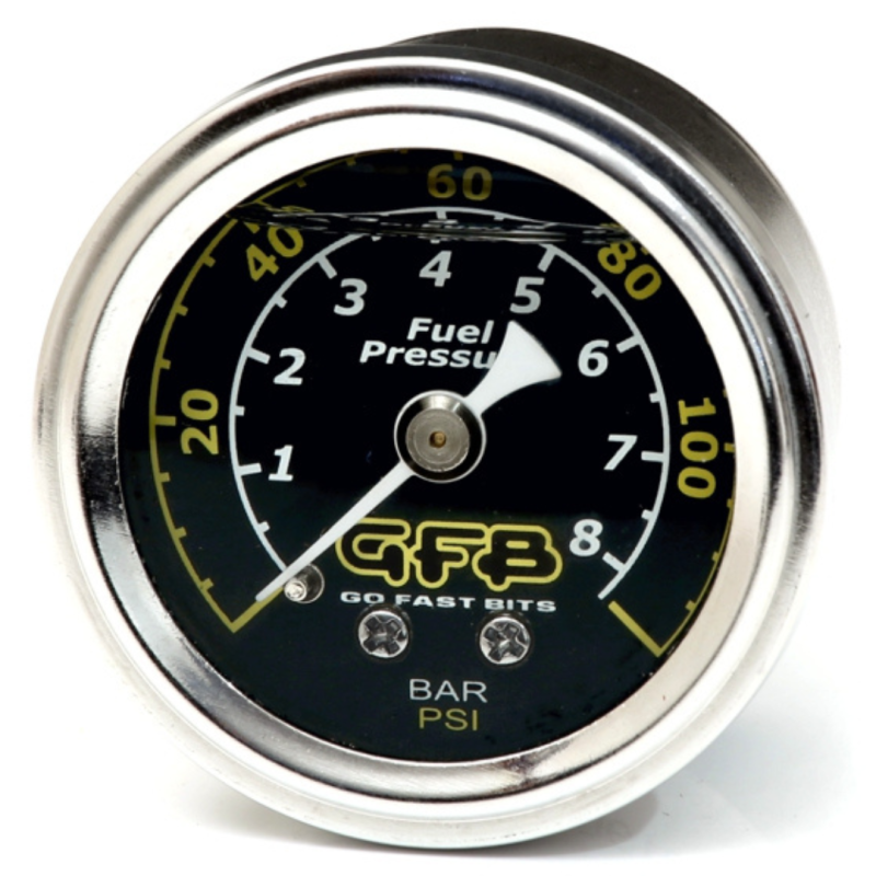 Go Fast Bits 5730 - GFB5730 - GFB Fuel Pressure Gauge (Suits 8050/8060) 40mm 1-1/2in 1/8MPT Thread 0-120PSI - Shipped in Europe - Tuningsupply.com