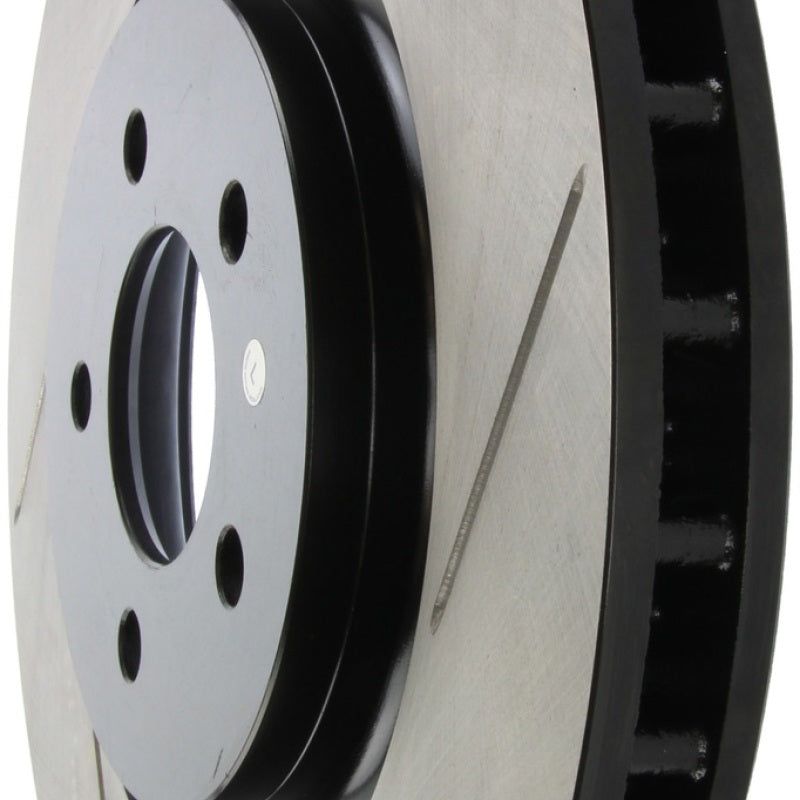Stoptech 126.61089SL - STO126.61089SL - StopTech Power Slot 07-10 Ford Mustang Shelby Front Left Slotted Rotor - Shipped in Europe - Tuningsupply.com