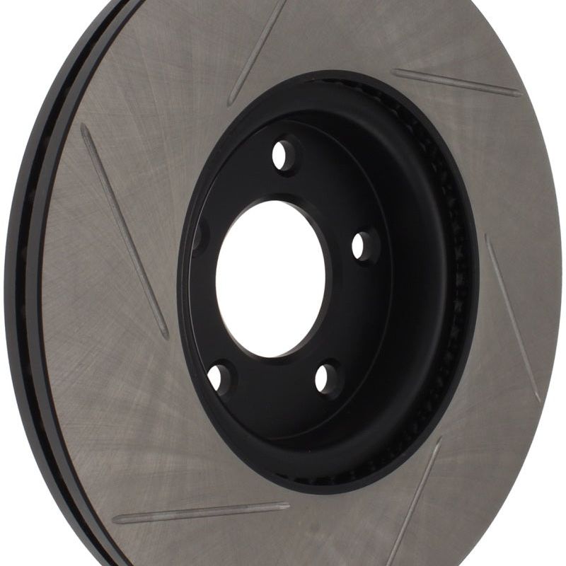 Stoptech 126.45078SL - STO126.45078SL - StopTech Power Slot 07-09 Mazdaspeed3 Slotted Left Front Rotor - Shipped in Europe - Tuningsupply.com