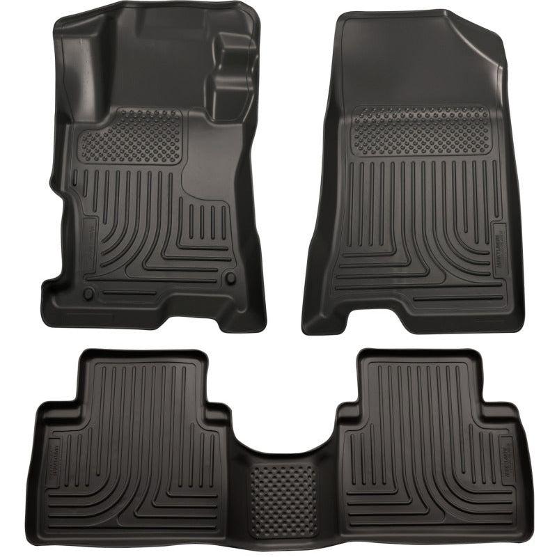 Husky Liners 98851 - HSL98851 - Husky Liners 11-12 Hyundai Sonata WeatherBeater Combo Black Floor Liners - Shipped in Europe - Tuningsupply.com