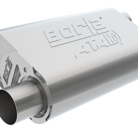 Borla 400841 - BOR400841 - Borla CrateMuffler SBC Hot 350/383 3inch Offset/Offset 14in x 4.35in x 9in Oval Muffler - Shipped in Europe - Tuningsupply.com