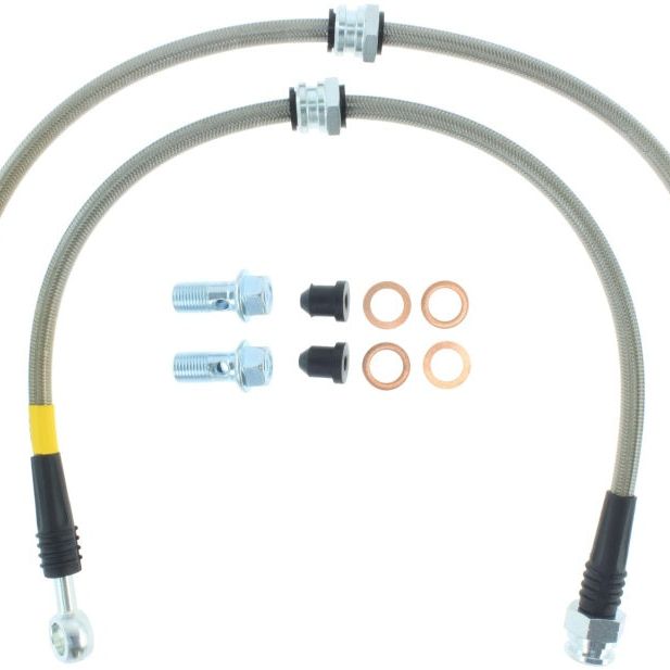 Stoptech 950.45002 - STO950.45002 - StopTech Stainless Steel Front Brake lines for 99-03 Mazda Protege - Shipped in Europe - Tuningsupply.com