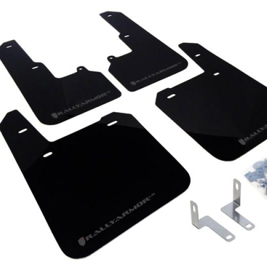 Rally Armor MF36-UR-BLK/GRY - RALMF36-UR-BLK/GRY - Rally Armor 15-19 Subaru Outback Black UR Mud Flap w/ Grey Logo - Shipped in Europe - Tuningsupply.com
