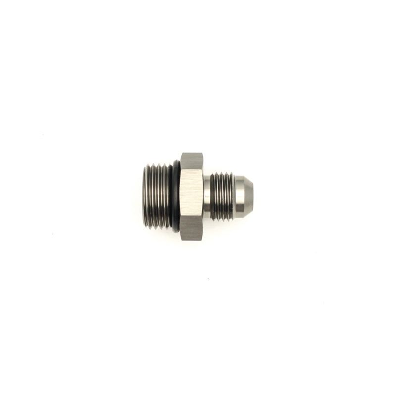 DeatschWerks 6-02-0401-B - DWK6-02-0401-B - DeatschWerks 8AN ORB Male to 6AN Male Flare Adapter (Incl O-Ring) - Anodized Matte Black - Shipped in Europe - Tuningsupply.com
