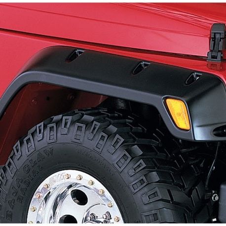 Bushwacker 10917-07 - BUS10917-07 - Bushwacker 97-06 Jeep TJ Pocket Style Flares 4pc - Black - Shipped in Europe - Tuningsupply.com