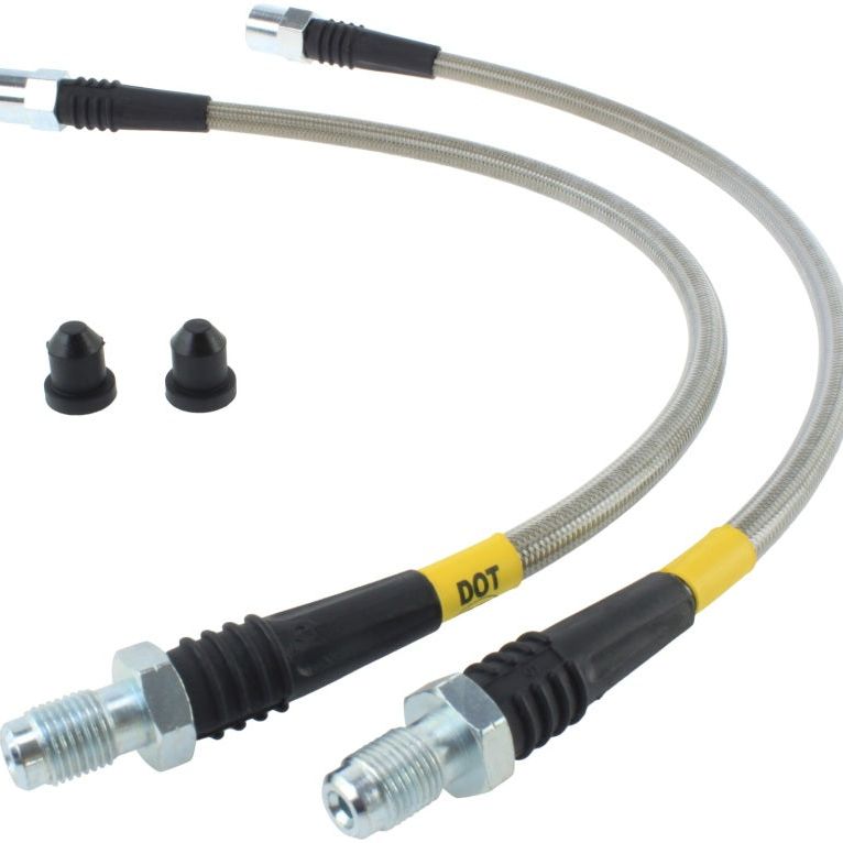 Stoptech 950.39001 - STO950.39001 - StopTech 93-97 Volvo 850 / 92-95 Volvo 940 Stainless Steel Front Brake Lines - Shipped in Europe - Tuningsupply.com