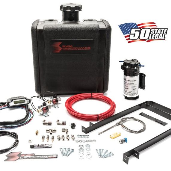 Snow Performance SNO-50100 - SNOSNO-50100 - Snow Performance Stg 3 Boost Cooler Water Injection Kit TD (Red Hi-Temp Tubing and Quick Fittings) - Shipped in Europe - Tuningsupply.com