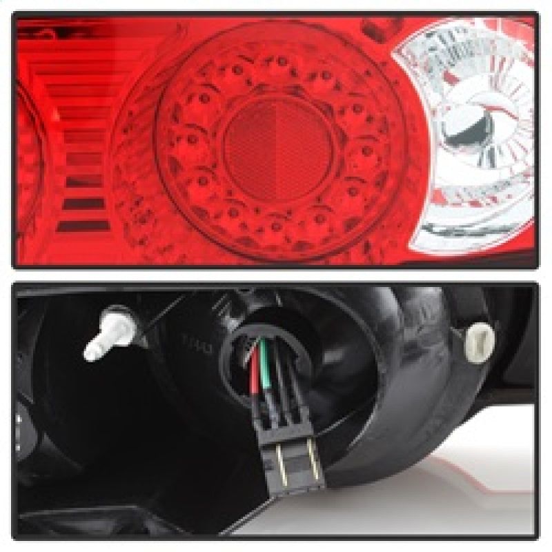 SPYDER 5000385 - SPY5000385 - Spyder Acura RSX 02-04 LED Tail Lights Red Clear ALT-YD-ARSX02-LED-RC - Shipped in Europe - Tuningsupply.com
