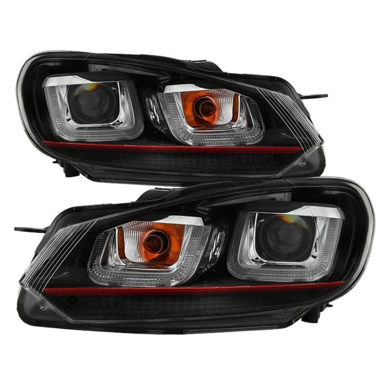 SPYDER 5082046 - SPY5082046 - Spyder Volkswagen Golf / GTI 10-13 Version 3 Projector Headlights - Black PRO-YD-VG10V3R-DRL-BK - Shipped in Europe - Tuningsupply.com