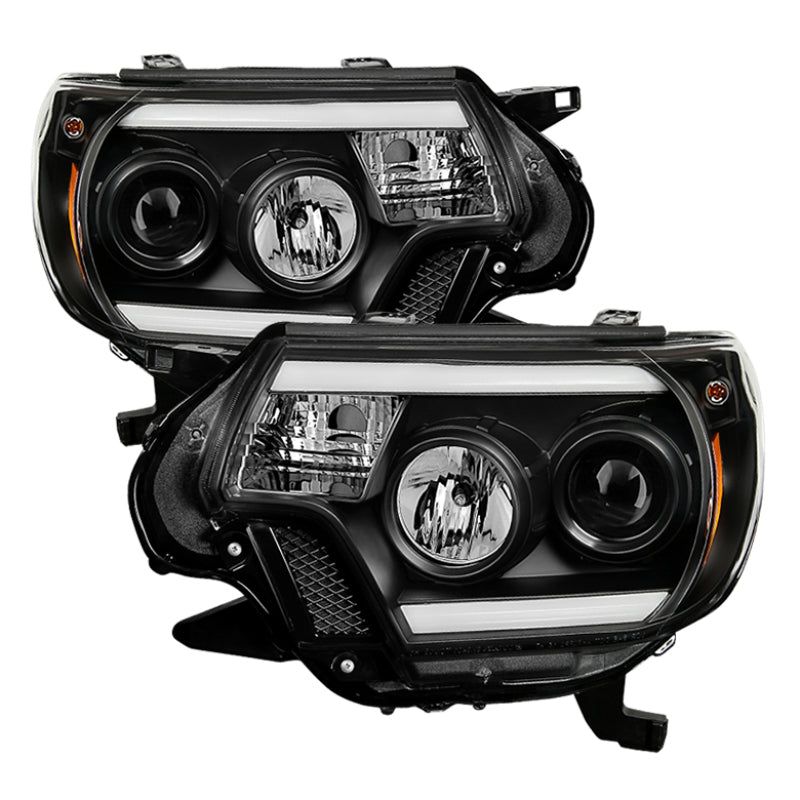 SPYDER 5081711 - SPY5081711 - Spyder Toyota Tacoma 12-15 Projector Headlights Light Bar DRL Black PRO-YD-TT12-LBDRL-BK - Shipped in Europe - Tuningsupply.com