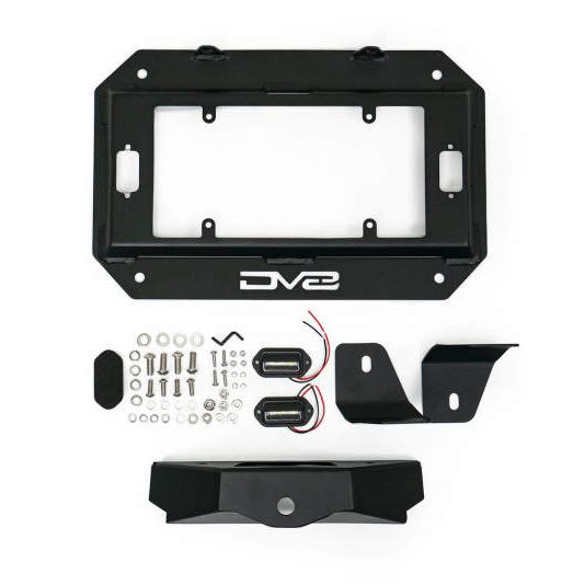 DV8 Offroad TSJL-03 - DVETSJL-03 - DV8 Offroad 18-22 Jeep Wrangler JL Spare Tire Delete Kit w/Light Mounts - Shipped in Europe - Tuningsupply.com