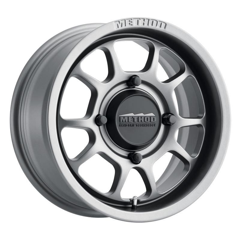 Method Wheels MR40957046452 - MRWMR40957046452 - Method MR409 Bead Grip 15x7 / 5+2/38mm Offset / 4x156 / 132mm CB Steel Grey Wheel - Shipped in Europe - Tuningsupply.com