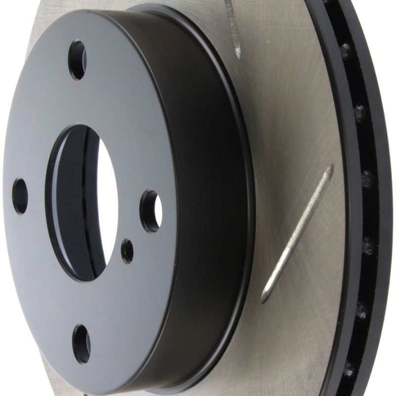 Stoptech 126.45034SL - STO126.45034SL - StopTech Power Slot 89-93 Mazda Miata SportStop Slotted Front Left Rotor - Shipped in Europe - Tuningsupply.com