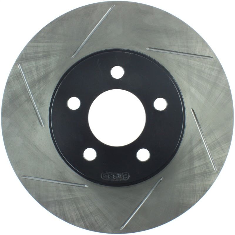 Stoptech 126.61072SR - STO126.61072SR - StopTech Power Slot 03-08 Crown Victoria/Grand Marquis/Lincoln Town Car Front Right Slotted Rotor - Shipped in Europe - Tuningsupply.com
