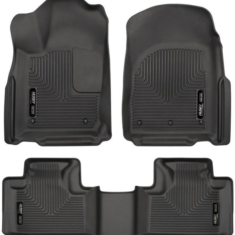 Husky Liners 99151 - HSL99151 - Husky Liners 16-22 Dodge Durango Weatherbeater Black Front & 2nd Seat Floor Liners - Shipped in Europe - Tuningsupply.com