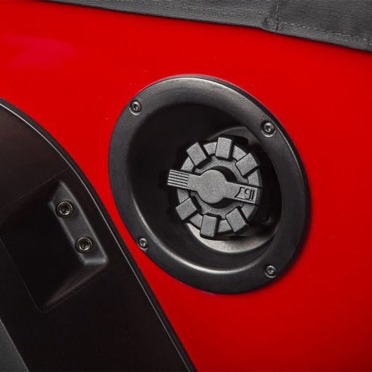 Rugged Ridge 11229.10 - RUG11229.10 - Rugged Ridge 01-19 Jeep Wrangler TJ/LJ/JK/JL Black Elite Aluminum Fuel Cap - Shipped in Europe - Tuningsupply.com