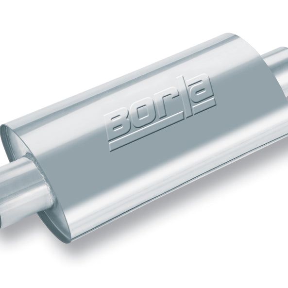 Borla 40942 - BOR40942 - Borla XR-1 Racing Sportsman 2 1/2 inch Outlet / 2 1/2 inch Inlet 16in Case Oval Muffler - Shipped in Europe - Tuningsupply.com